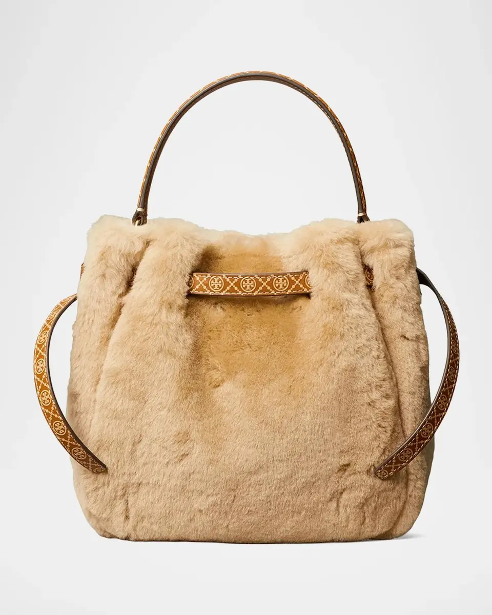 Tory Burch Romy Shearling Bucket Bag | Thumbnail 7 Tory Burch Romy Shearling Bucket Bag | Thumbnail 7