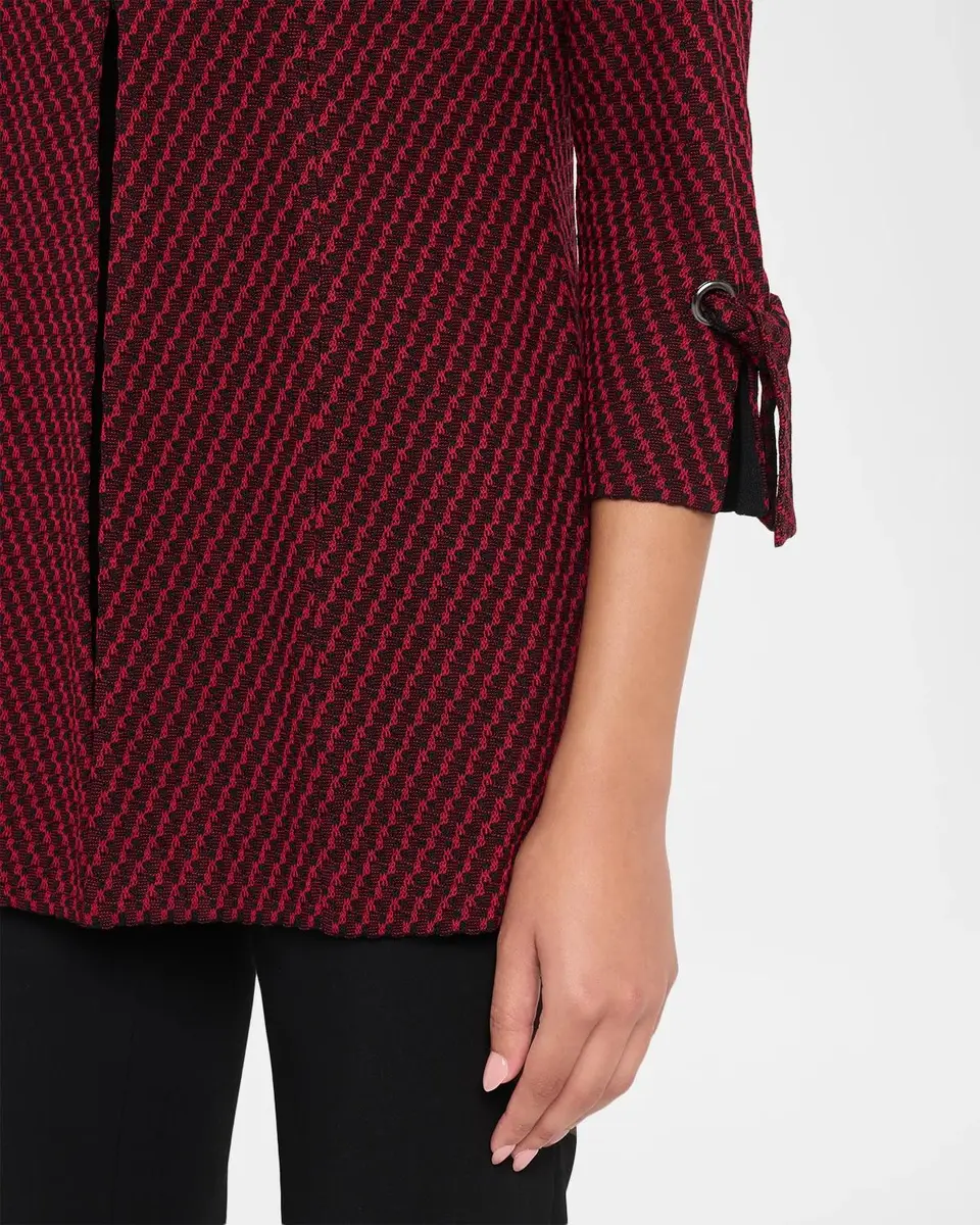 Misook Knit Single-Breasted Tie-Cuff Jacket | Thumbnail 5 Misook Knit Single-Breasted Tie-Cuff Jacket | Thumbnail 5