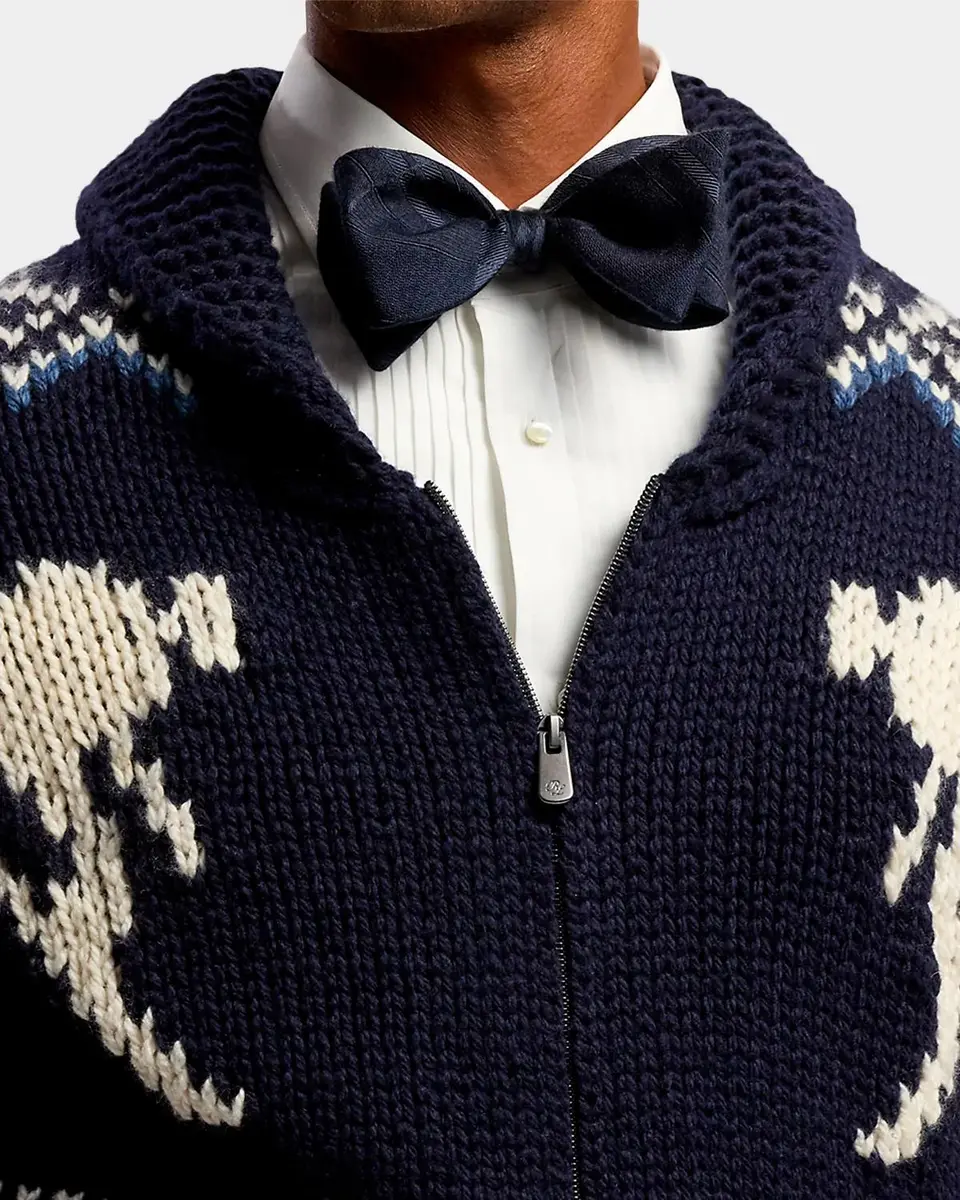 Ralph Lauren Purple Label Men's Wool-Cashmere Shawl Cardigan | Thumbnail 5 Ralph Lauren Purple Label Men's Wool-Cashmere Shawl Cardigan | Thumbnail 5