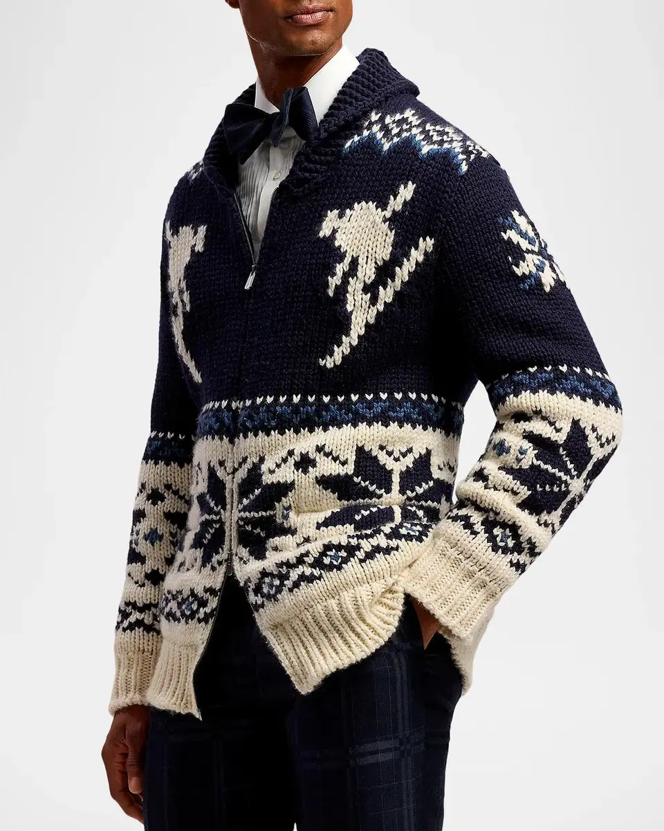 Ralph Lauren Purple Label Men's Wool-Cashmere Shawl Cardigan | Thumbnail 6 Ralph Lauren Purple Label Men's Wool-Cashmere Shawl Cardigan | Thumbnail 6