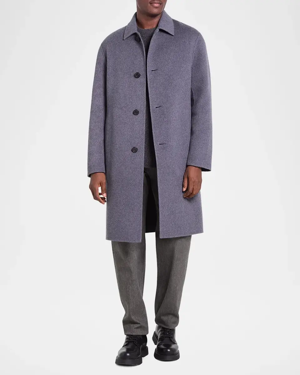 Theory Men's Wool and Cashmere Overcoat | Thumbnail 2 Theory Men's Wool and Cashmere Overcoat | Thumbnail 2
