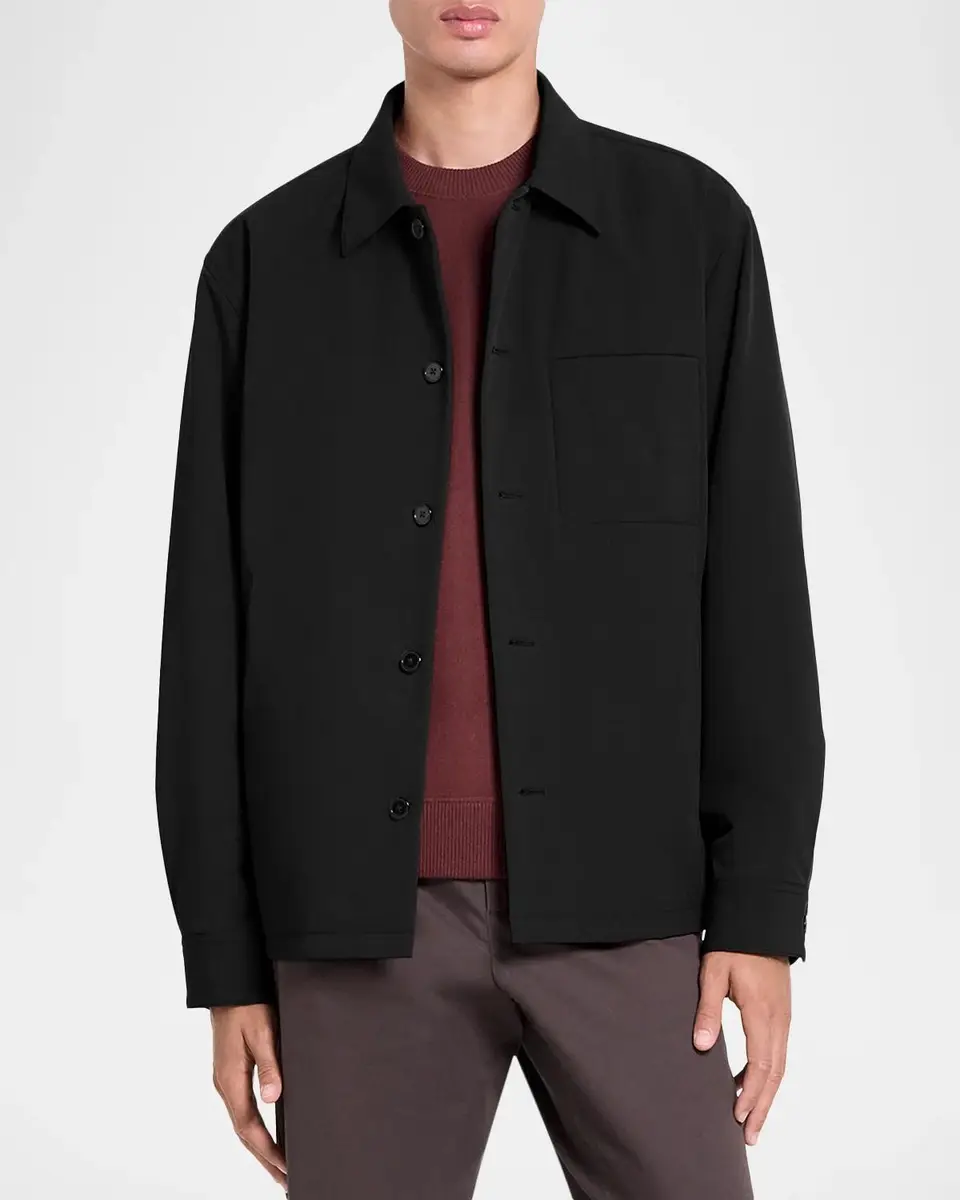 Theory Motion Solid Overshirt | Thumbnail 4