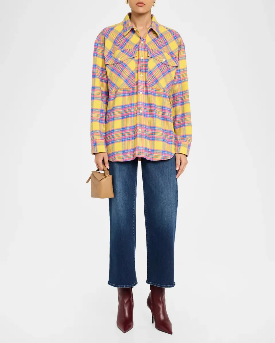 Mother The Lazy Sunday Plaid Flannel Shirt | Thumbnail 2 Mother The Lazy Sunday Plaid Flannel Shirt | Thumbnail 2