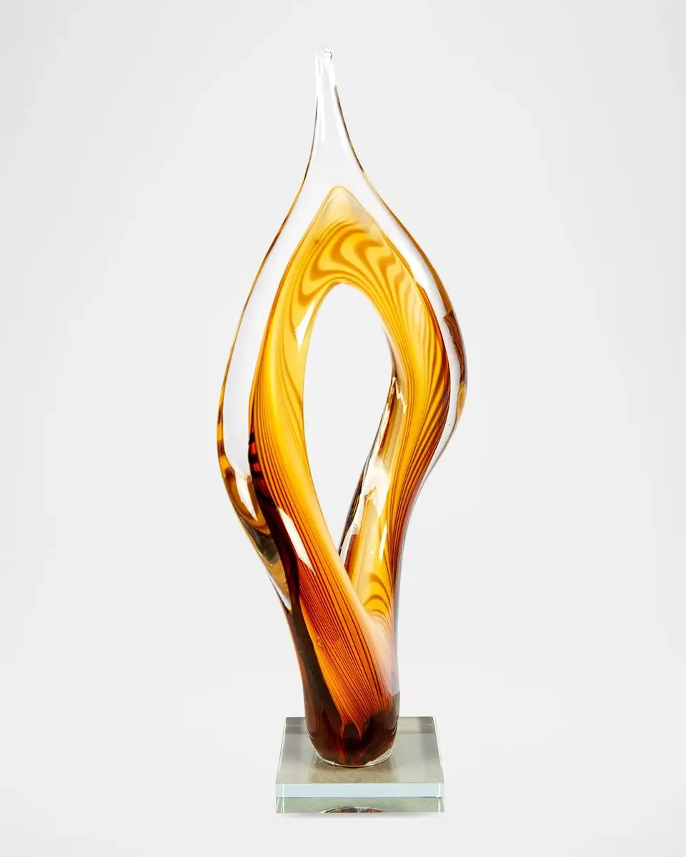 Dale Tiffany Flame Handcrafted Art Glass Sculpture | Thumbnail 4 Dale Tiffany Flame Handcrafted Art Glass Sculpture | Thumbnail 4