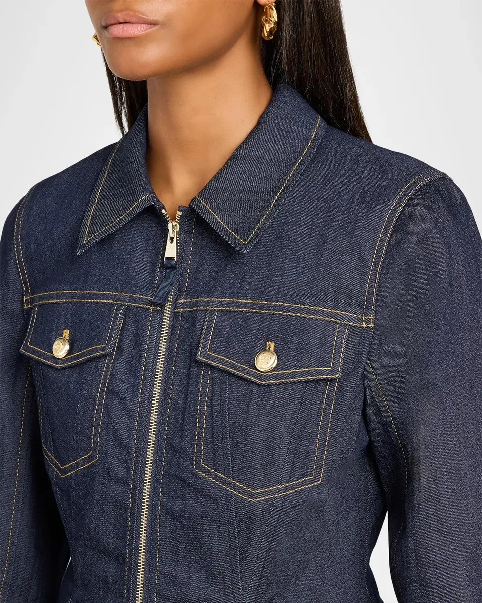Cinq à Sept Kaiya Cotton-Blend Denim Jacket | Thumbnail 5 Cinq à Sept Kaiya Cotton-Blend Denim Jacket | Thumbnail 5