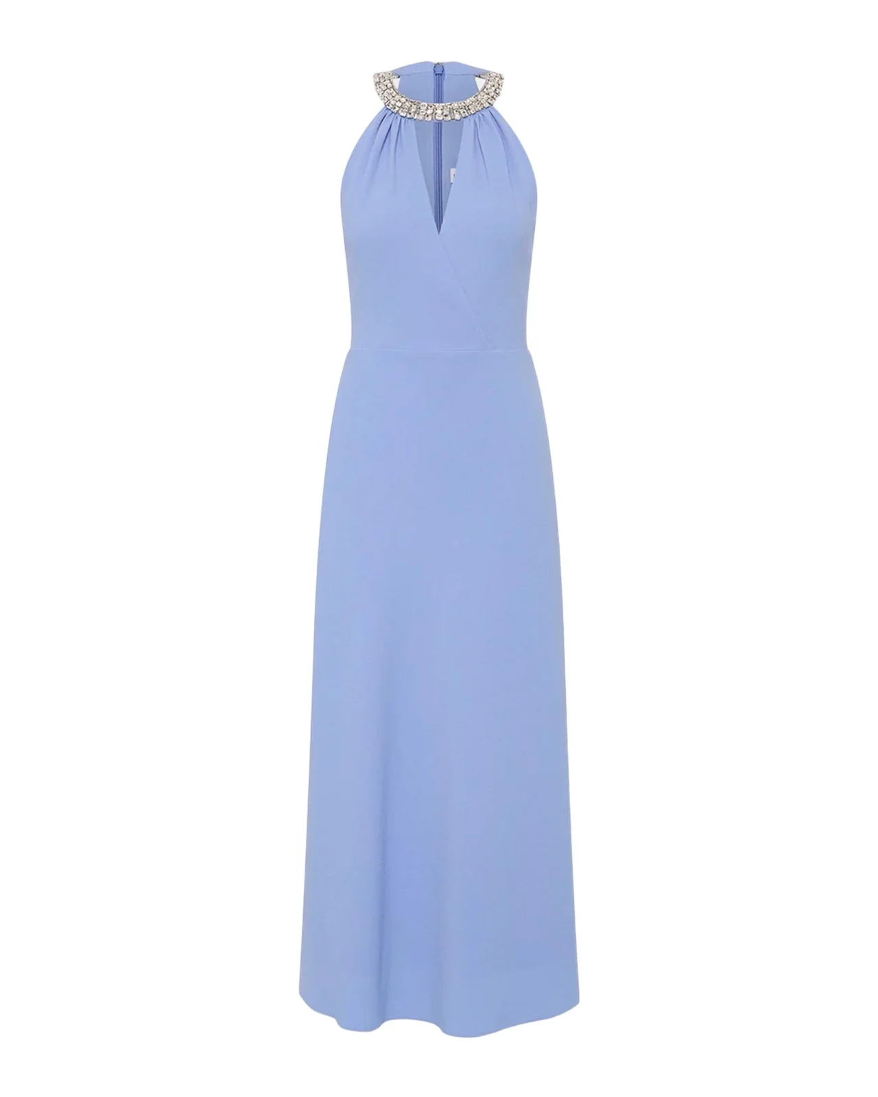 Gimlet Diamante-Trim Halter Midi Dress Gimlet Diamante-Trim Halter Midi Dress
