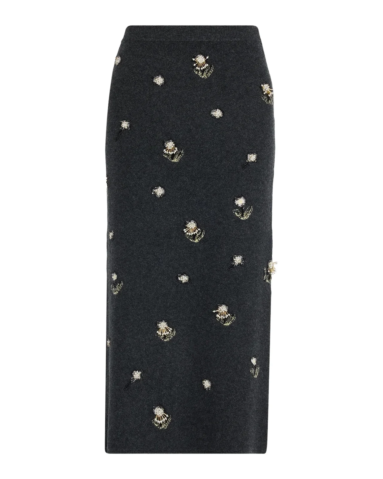 Simkhai Chelly Embellished Wool & Cashmere Midi Skirt