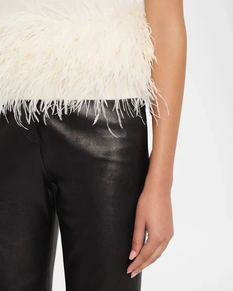 Ramy Brook Kelly Ostrich Feather Wool-Blend Top | Thumbnail 5 Ramy Brook Kelly Ostrich Feather Wool-Blend Top | Thumbnail 5