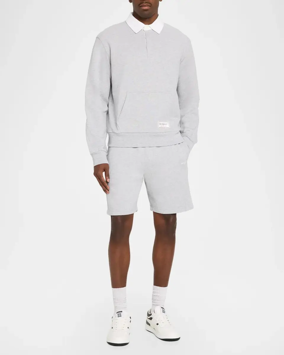 Givenchy Men's Coutoure Seam Polo Sweatshirt | Thumbnail 2