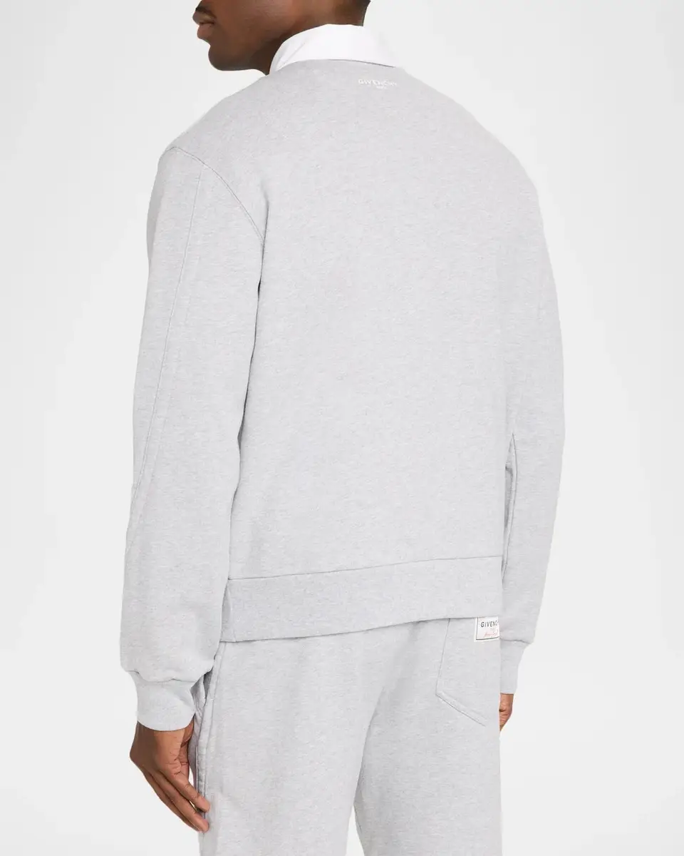Givenchy Men's Coutoure Seam Polo Sweatshirt | Thumbnail 3