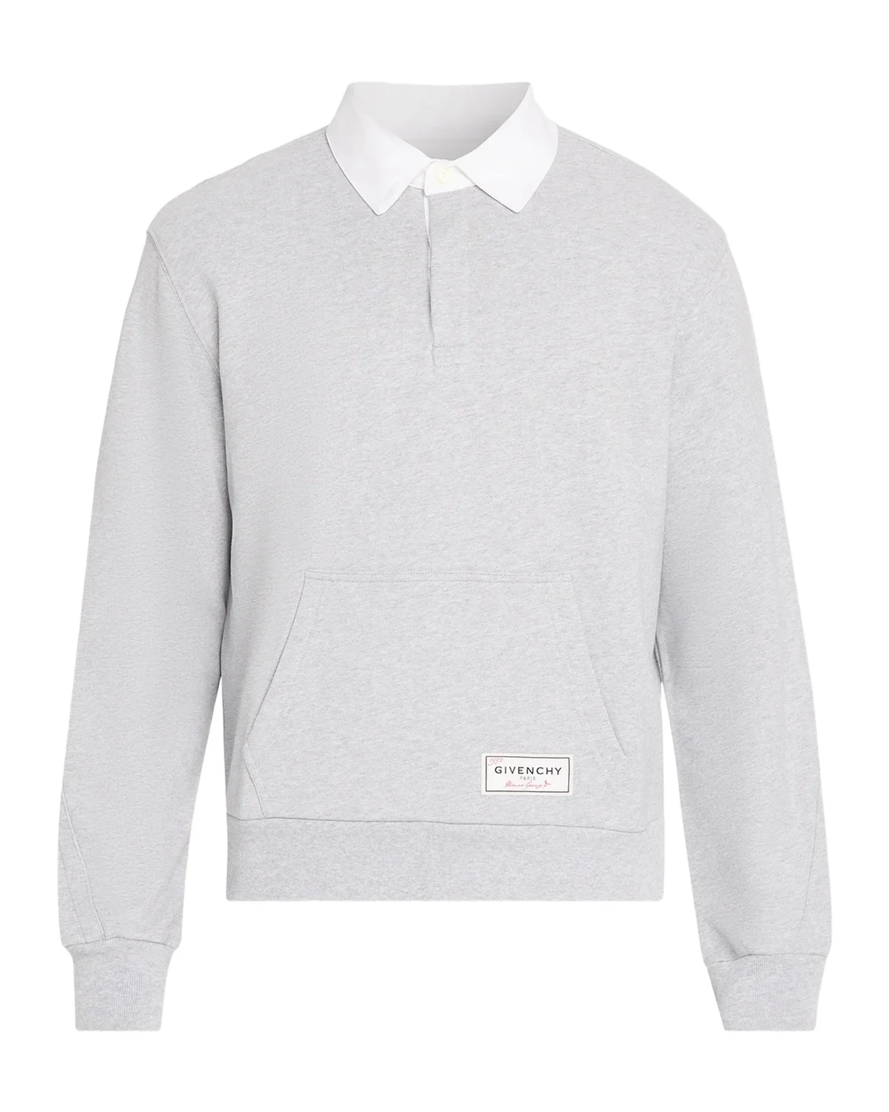 Givenchy Men's Coutoure Seam Polo Sweatshirt