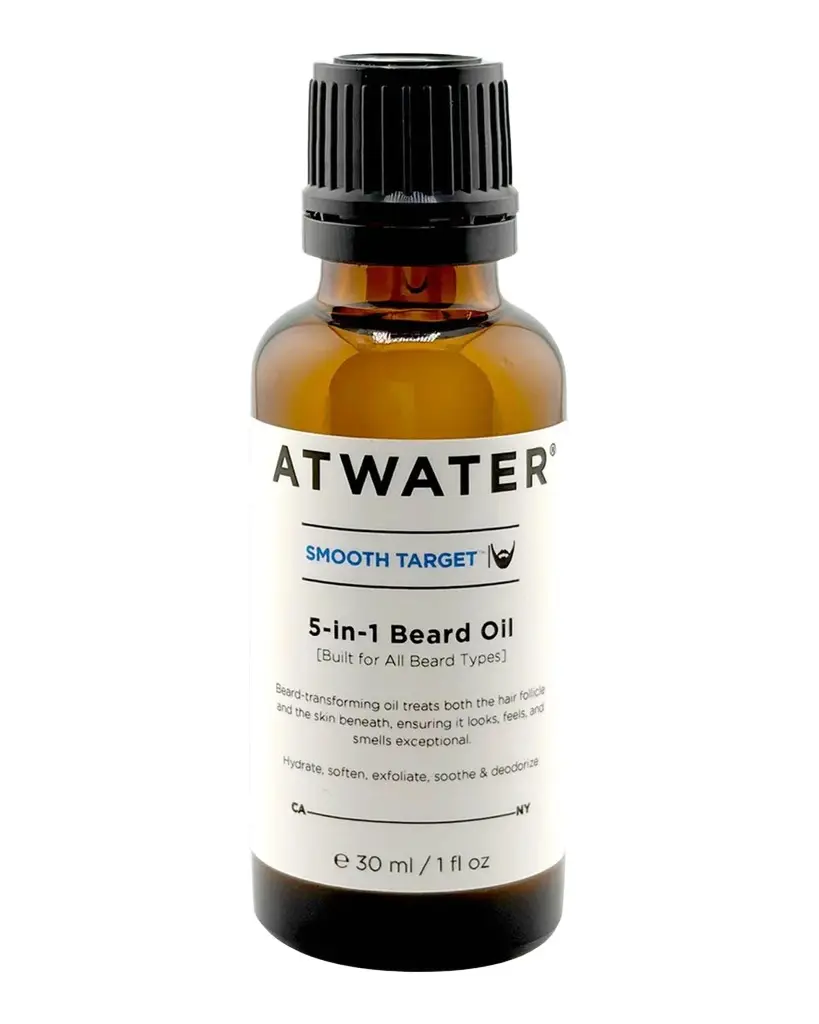 Atwater Smooth Target 5-in-1 Beard Oil, 2 oz.