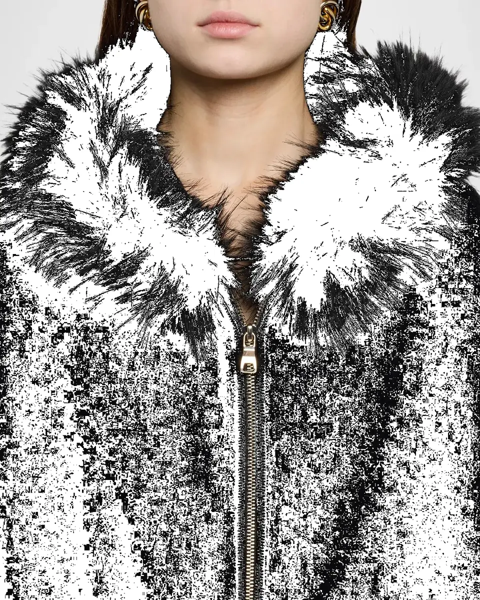 Alice + Olivia Nadya Faux Fur Trim Hooded Cardigan | Thumbnail 5