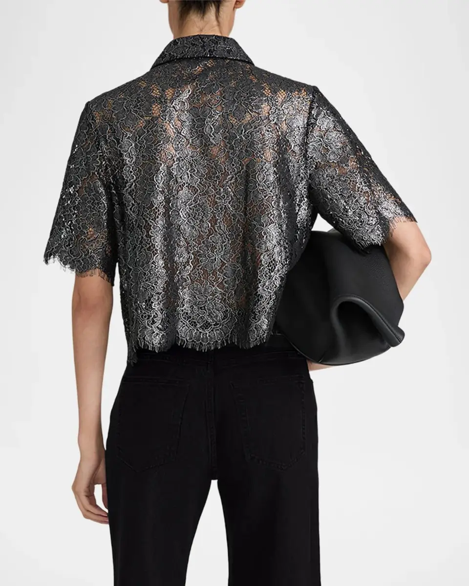 Frame The Foil Lace Shirt | Thumbnail 3