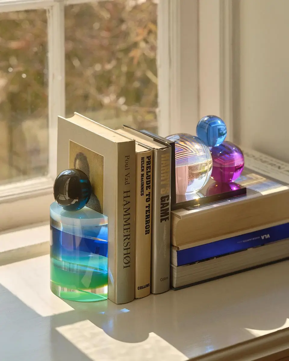 Reflections Copenhagen Villa Prima Crystal Onyx Bookend | Thumbnail 3 Reflections Copenhagen Villa Prima Crystal Onyx Bookend | Thumbnail 3
