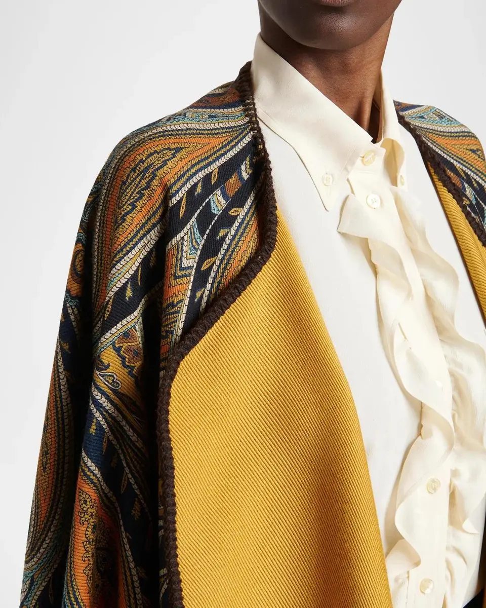 Etro Paisley Jacquard Cape | Thumbnail 4 Etro Paisley Jacquard Cape | Thumbnail 4