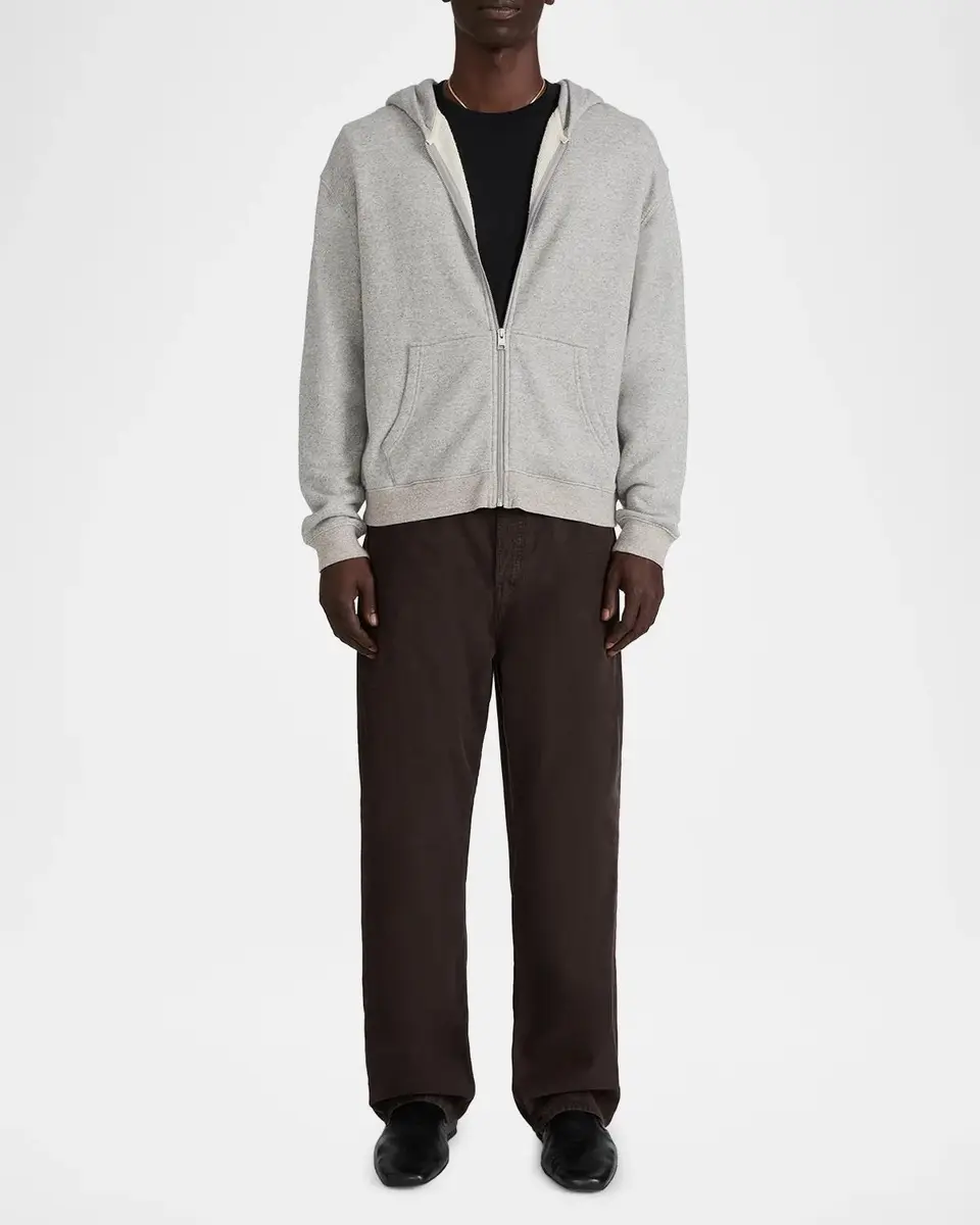 Frame Men's Zip-Front Cotton Hoodie | Thumbnail 2 Frame Men's Zip-Front Cotton Hoodie | Thumbnail 2