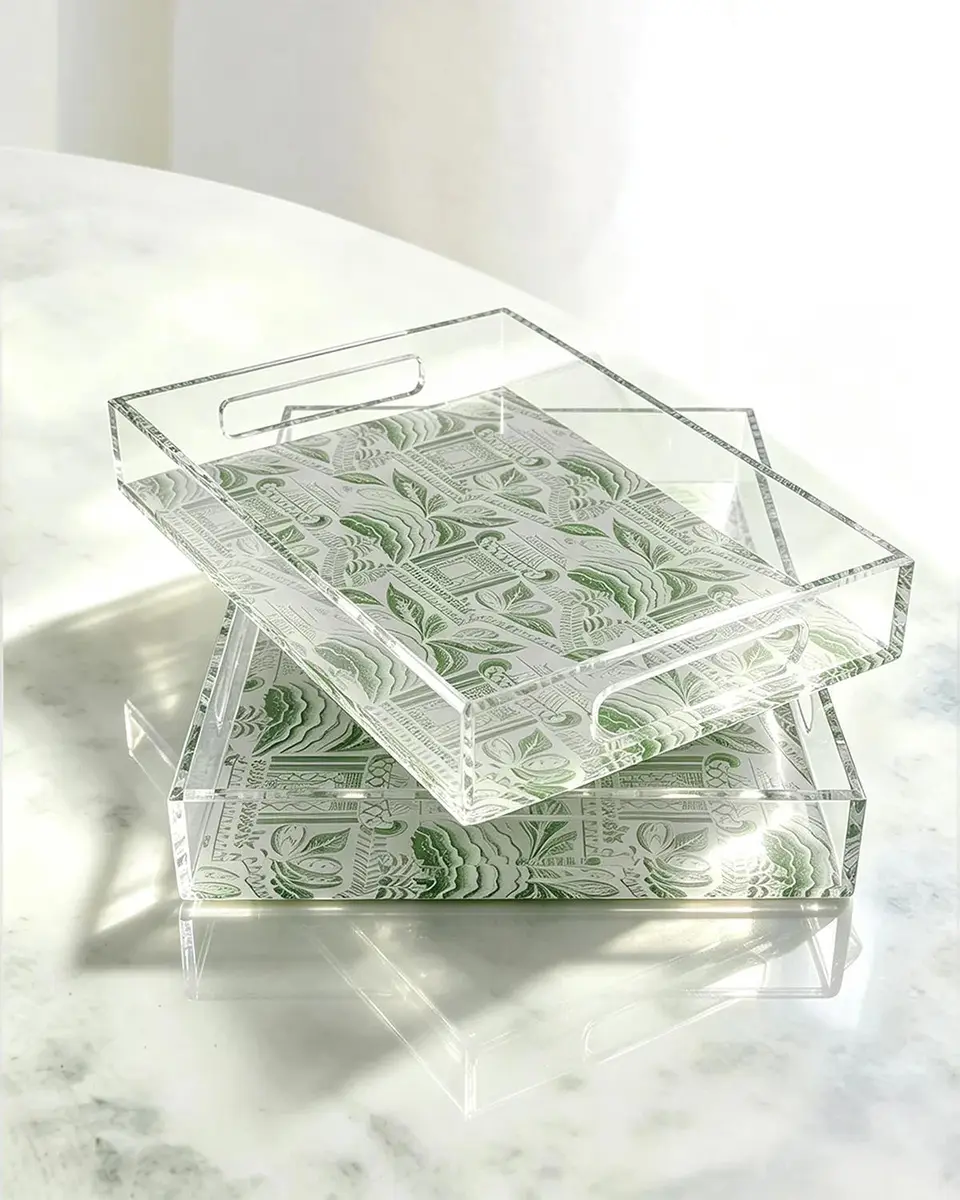Port 68 Pagoda Garden Green Trays, Set of 2 | Thumbnail 3 Port 68 Pagoda Garden Green Trays, Set of 2 | Thumbnail 3