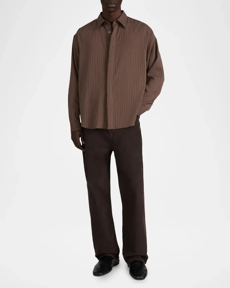 Frame Men's Relaxed Stripe Shirt | Thumbnail 2 Frame Men's Relaxed Stripe Shirt | Thumbnail 2