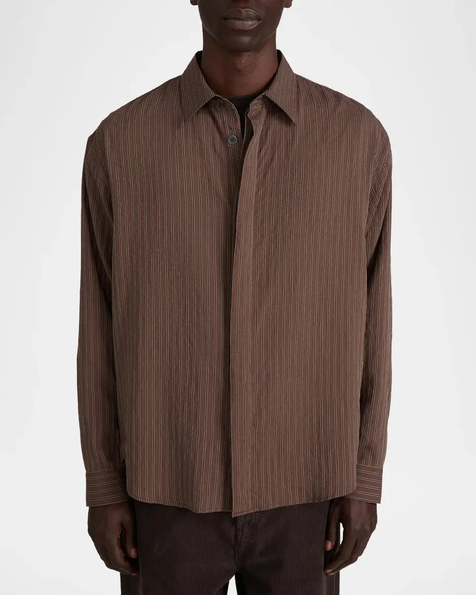 Frame Men's Relaxed Stripe Shirt | Thumbnail 4 Frame Men's Relaxed Stripe Shirt | Thumbnail 4