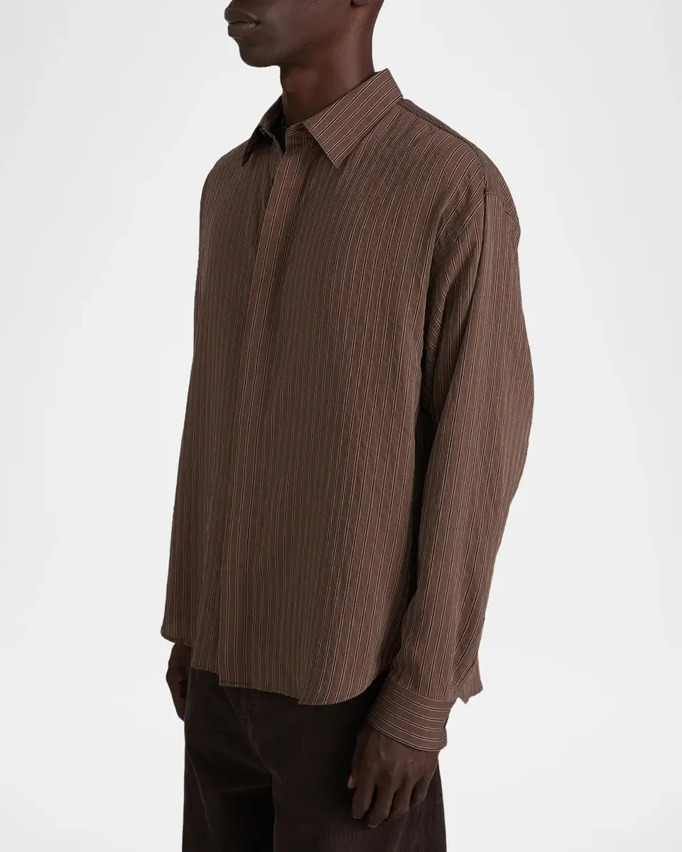 Frame Men's Relaxed Stripe Shirt | Thumbnail 6 Frame Men's Relaxed Stripe Shirt | Thumbnail 6