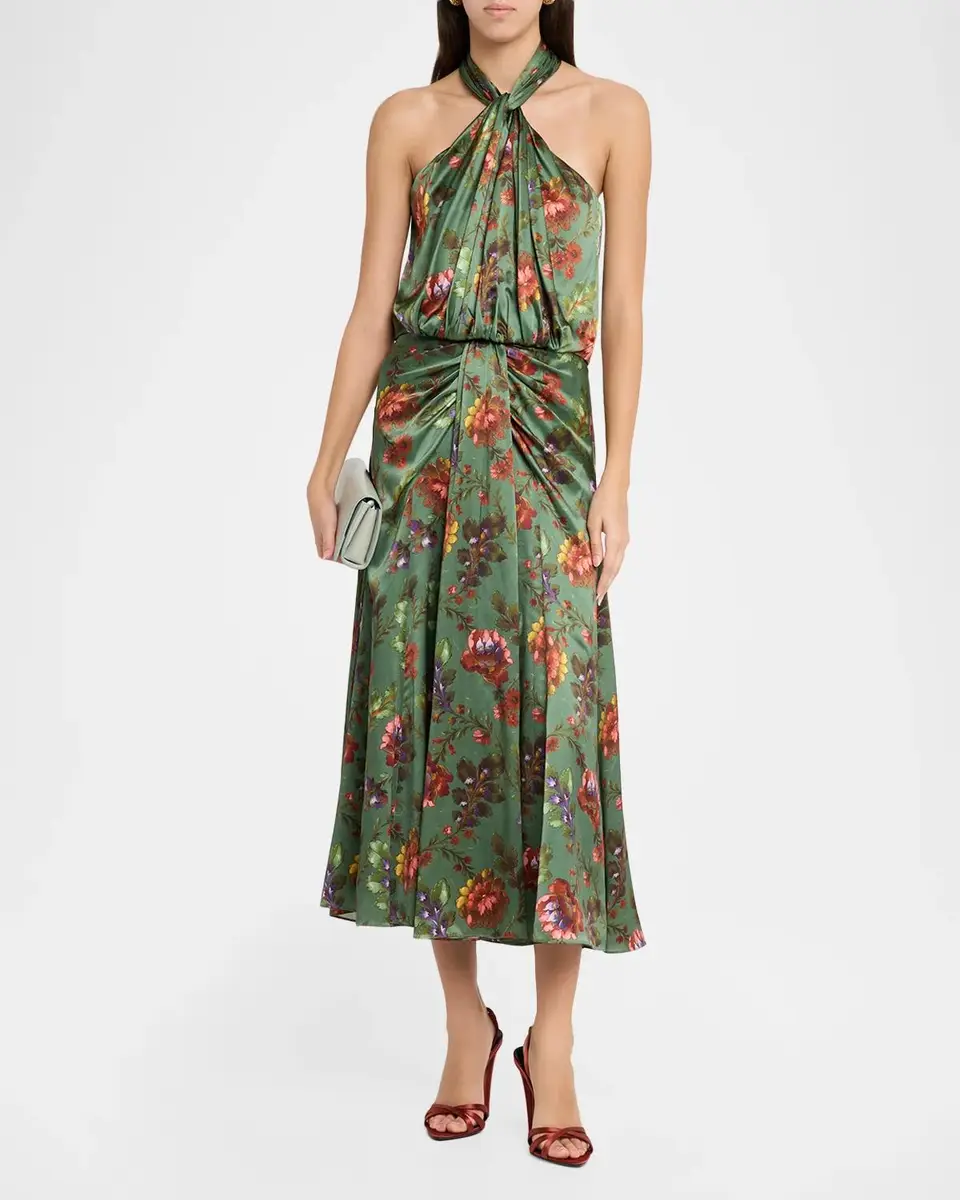 Cinq à Sept Floral A-Line Midi Dress | Thumbnail 2 Cinq à Sept Floral A-Line Midi Dress | Thumbnail 2