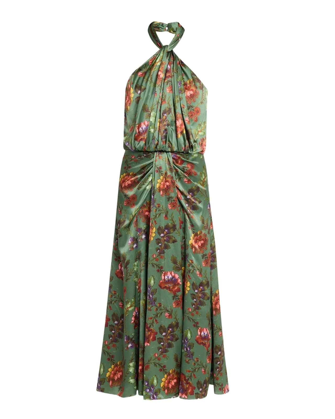 Floral A-Line Midi Dress Floral A-Line Midi Dress