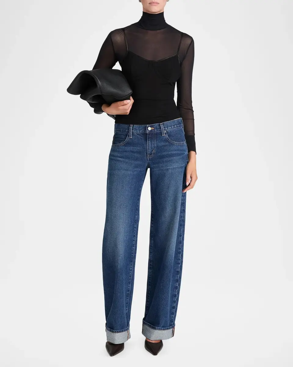 Frame The Cuffed Low-Rise Jeans | Thumbnail 2 Frame The Cuffed Low-Rise Jeans | Thumbnail 2