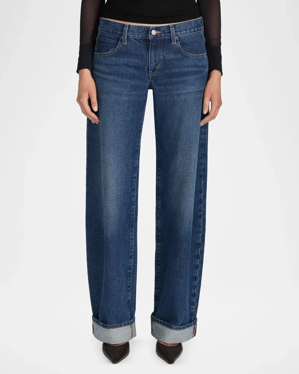 Frame The Cuffed Low-Rise Jeans | Thumbnail 4 Frame The Cuffed Low-Rise Jeans | Thumbnail 4