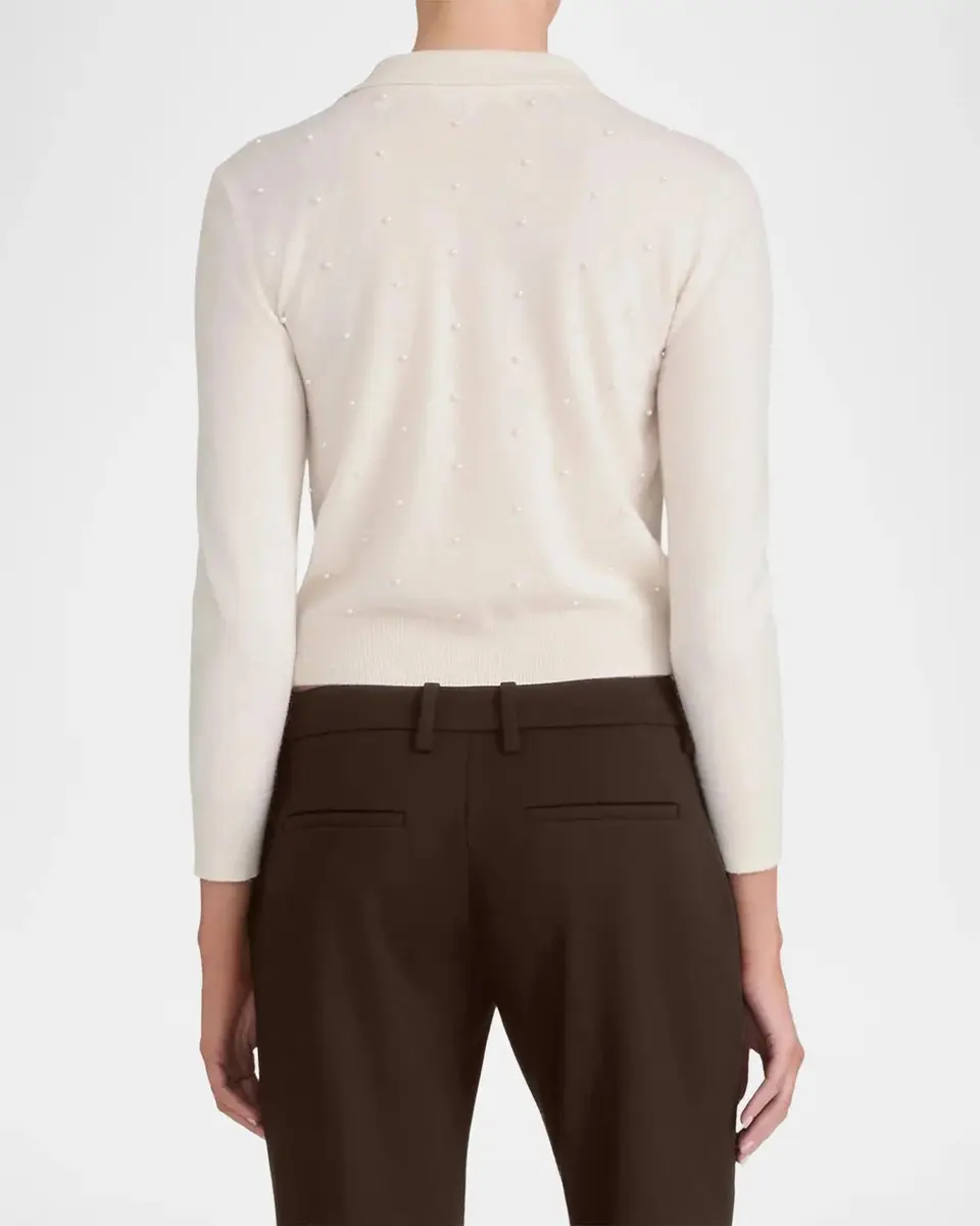 Frame The Pearly Wool-Cashmere Cardigan | Thumbnail 3 Frame The Pearly Wool-Cashmere Cardigan | Thumbnail 3
