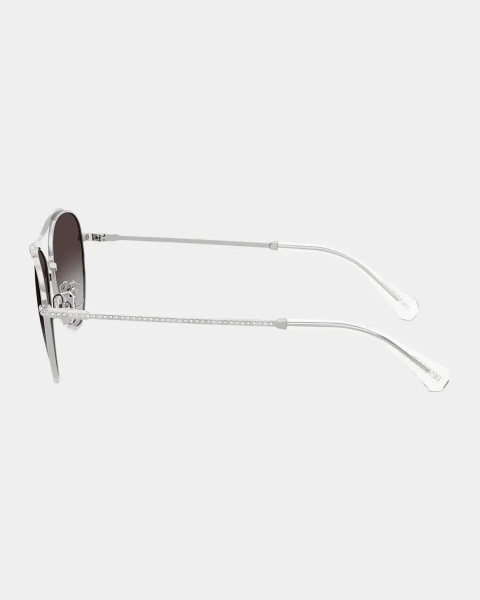 Swarovski 56MM Crystal-Embellished Aviator Sunglasses | Thumbnail 4 Swarovski 56MM Crystal-Embellished Aviator Sunglasses | Thumbnail 4