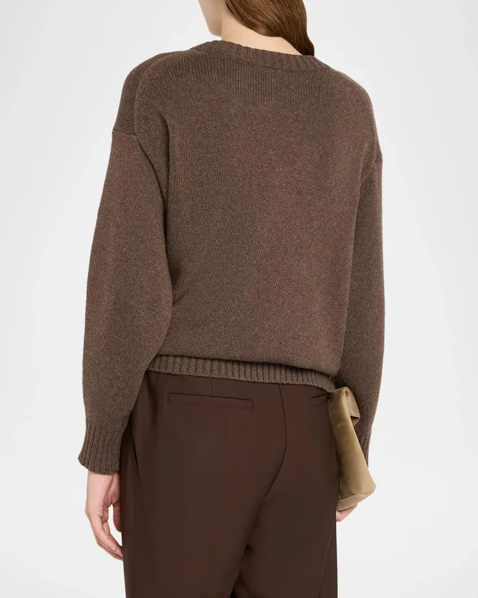 Eileen Fisher Crewneck Organic Cotton-Cashmere Sweater | Thumbnail 3