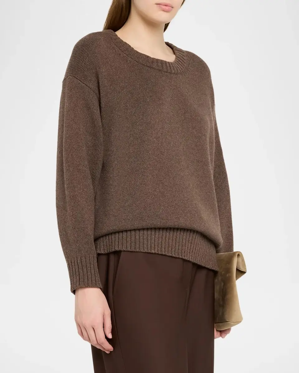 Eileen Fisher Crewneck Organic Cotton-Cashmere Sweater | Thumbnail 4