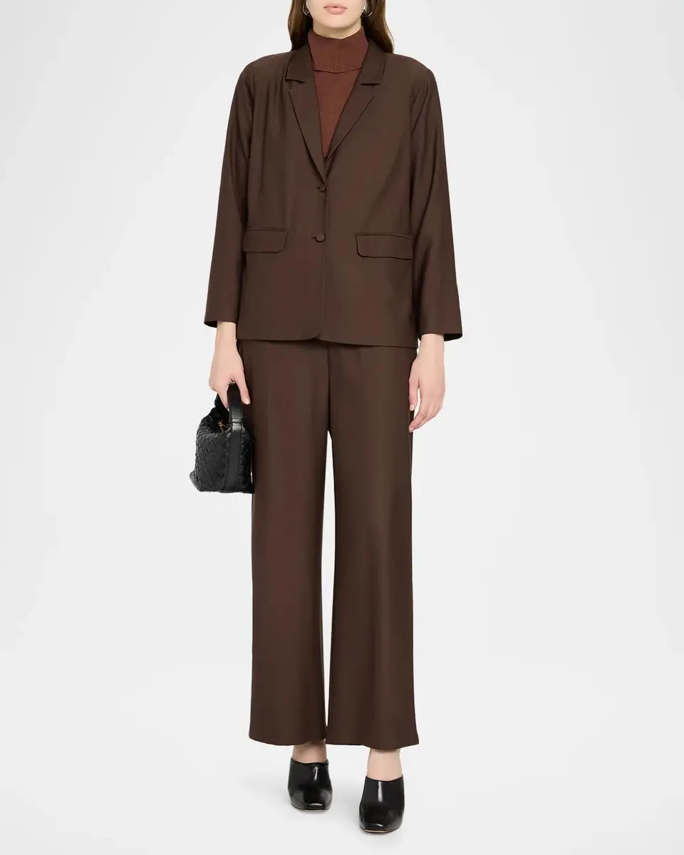Eileen Fisher Woven Single-Breasted Blazer | Thumbnail 2