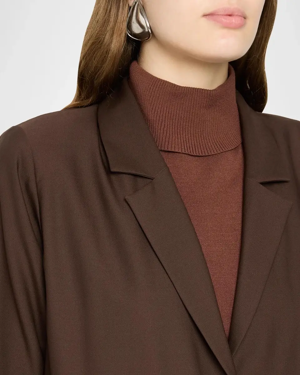 Eileen Fisher Woven Single-Breasted Blazer | Thumbnail 5