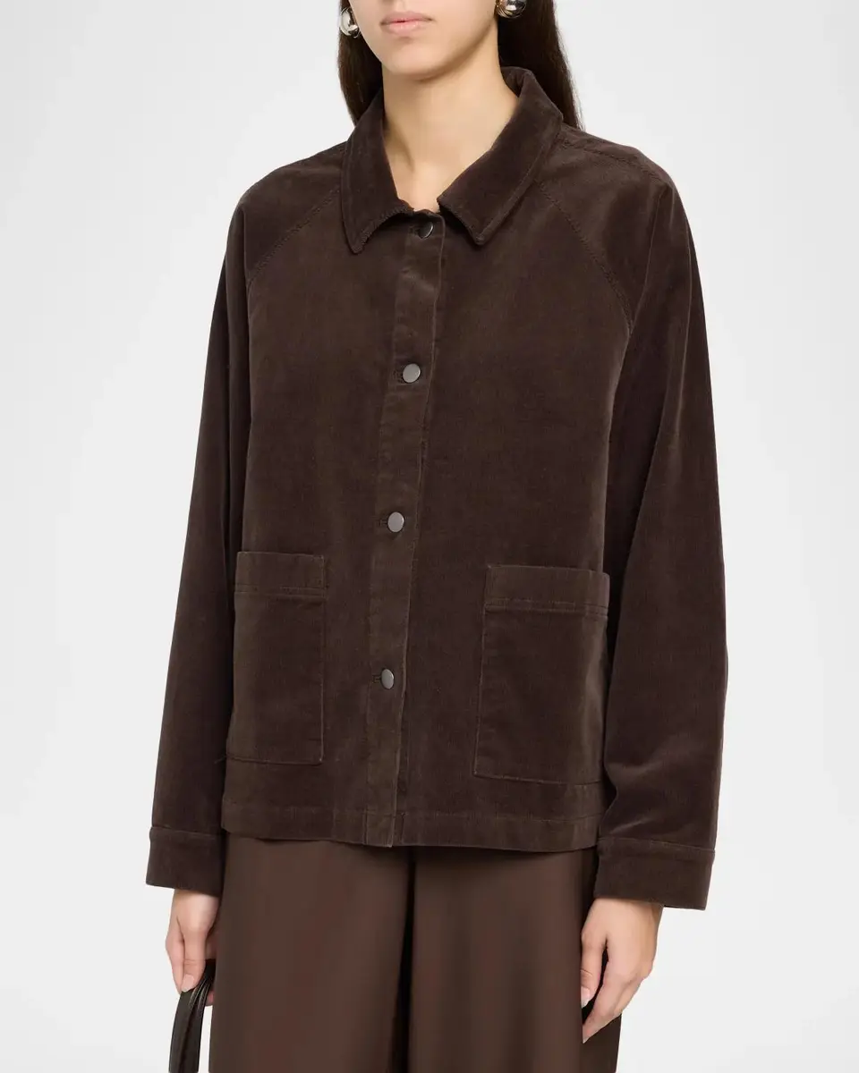Eileen Fisher Button-Front Stretch Corduroy Jacket | Thumbnail 4 Eileen Fisher Button-Front Stretch Corduroy Jacket | Thumbnail 4