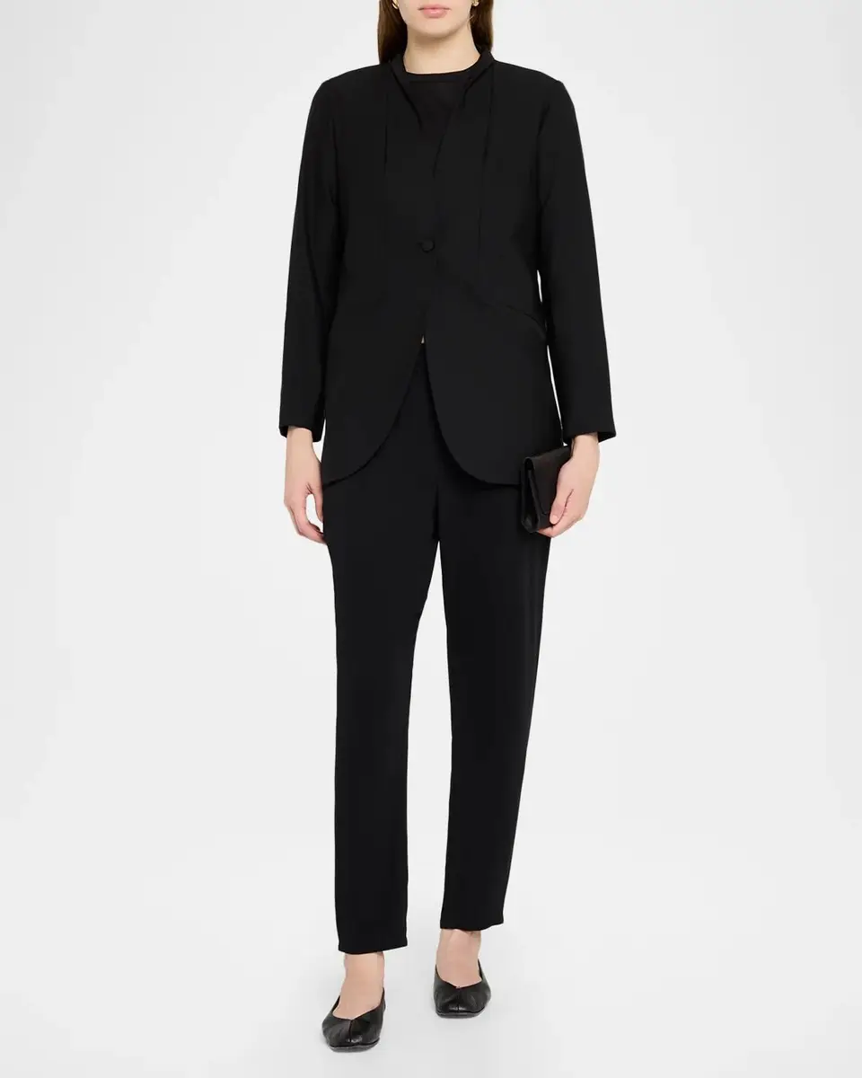 Eileen Fisher Single-Button Wool Jacket | Thumbnail 2