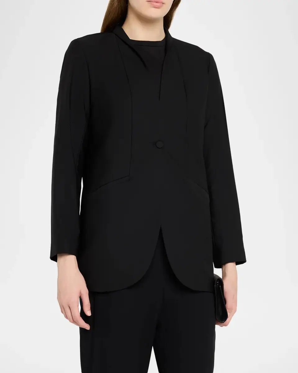 Eileen Fisher Single-Button Wool Jacket | Thumbnail 4