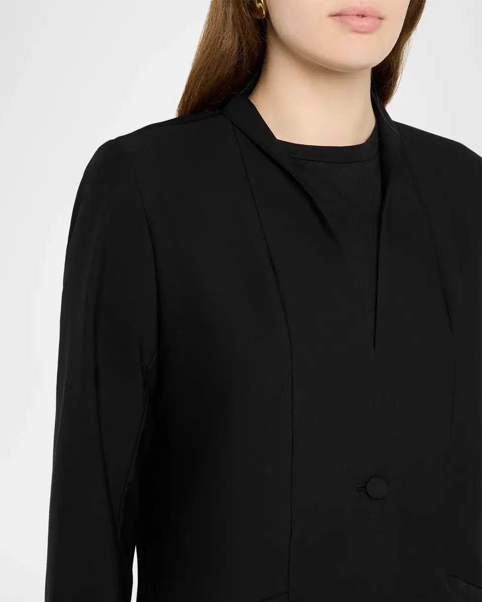 Eileen Fisher Single-Button Wool Jacket | Thumbnail 5