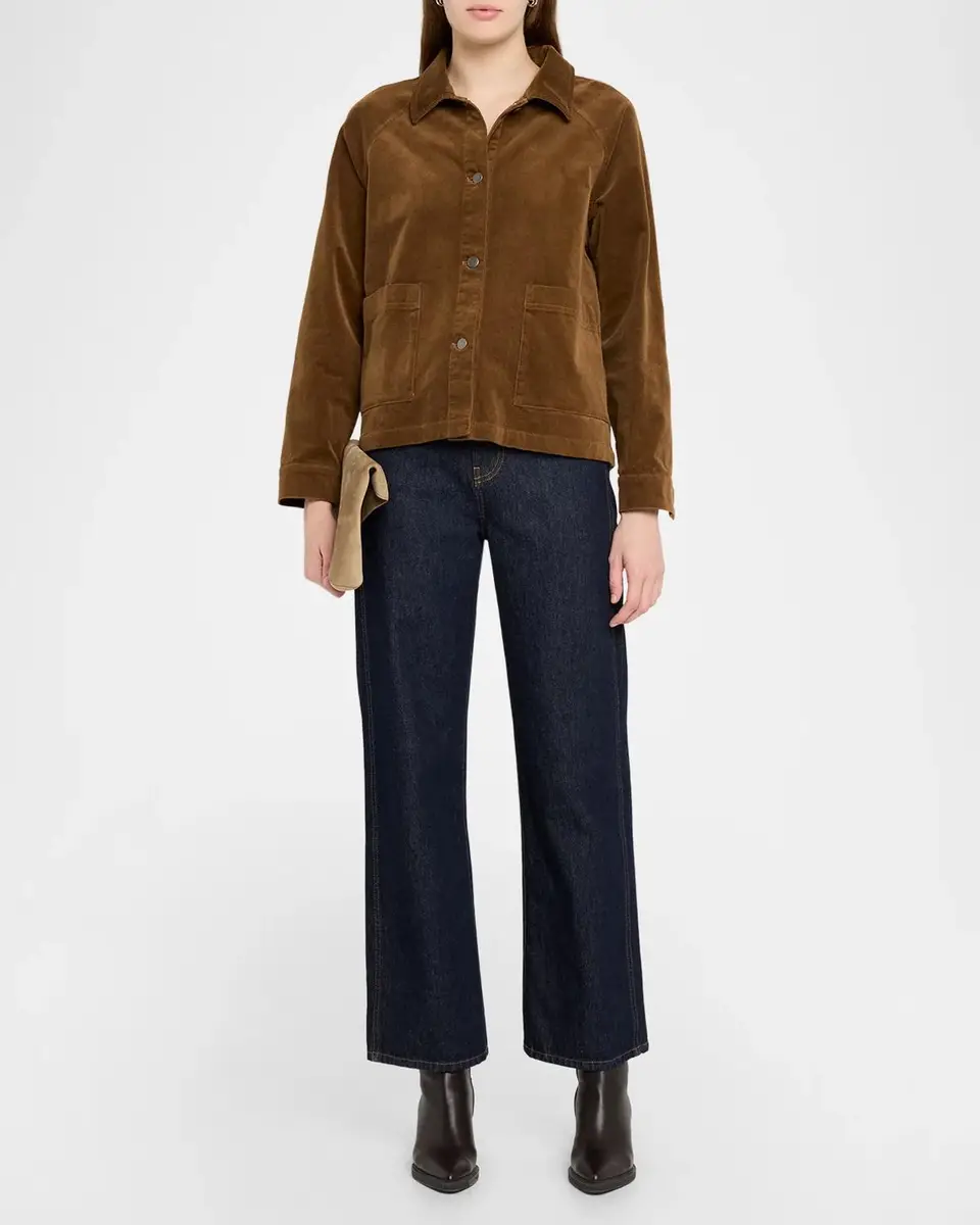 Eileen Fisher Button-Front Stretch Corduroy Jacket | Thumbnail 2 Eileen Fisher Button-Front Stretch Corduroy Jacket | Thumbnail 2