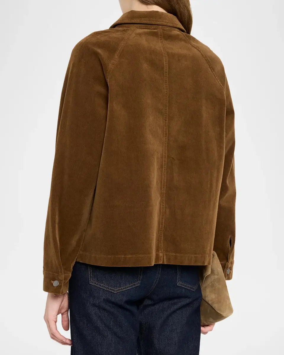 Eileen Fisher Button-Front Stretch Corduroy Jacket | Thumbnail 3 Eileen Fisher Button-Front Stretch Corduroy Jacket | Thumbnail 3