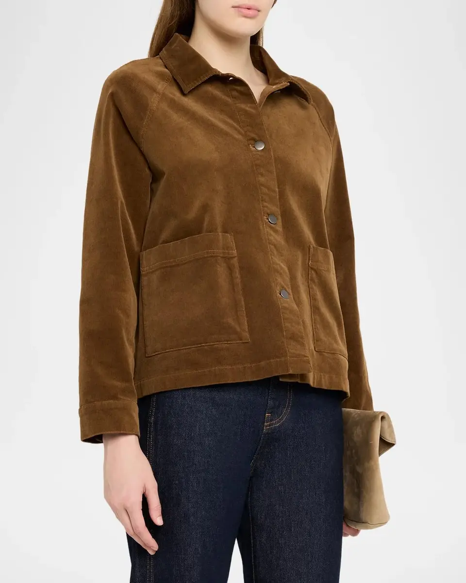 Eileen Fisher Button-Front Stretch Corduroy Jacket | Thumbnail 4 Eileen Fisher Button-Front Stretch Corduroy Jacket | Thumbnail 4