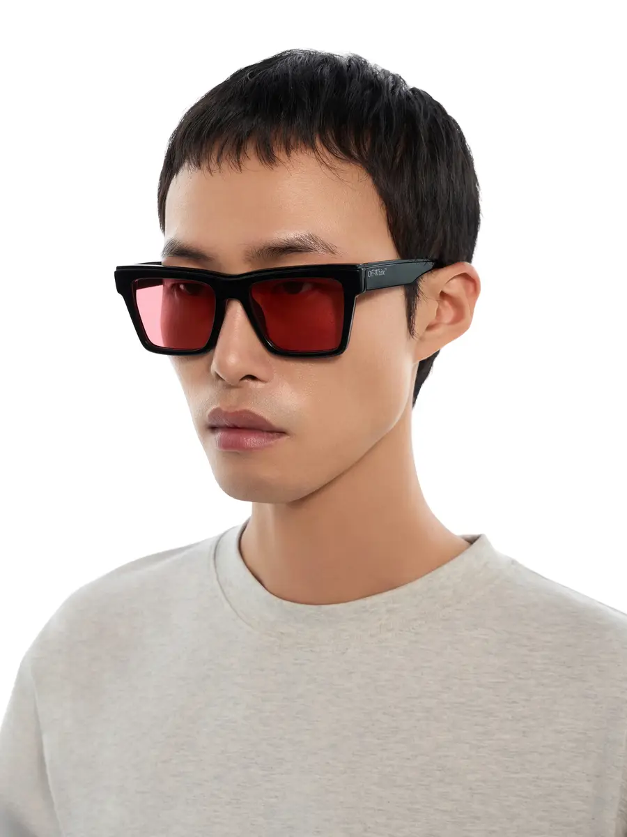 Off-White Virginia Red Lens Sunglasses