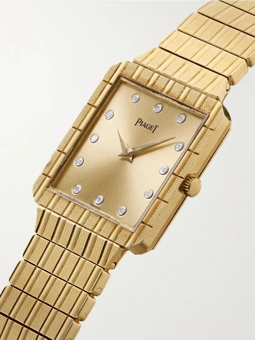 Stephanie Windsor + Piaget Vintage 1980s Protocole Quartz-movement 18-karat Gold Diamond Watch, Ref. 81559c559 (6.25" Wrist) | Thumbnail 3 Stephanie Windsor + Piaget Vintage 1980s Protocole Quartz-movement 18-karat Gold Diamond Watch, Ref. 81559c559 (6.25" Wrist) | Thumbnail 3