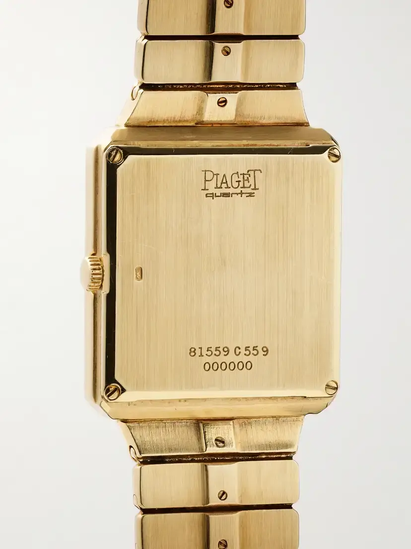 Stephanie Windsor + Piaget Vintage 1980s Protocole Quartz-movement 18-karat Gold Diamond Watch, Ref. 81559c559 (6.25" Wrist) | Thumbnail 4 Stephanie Windsor + Piaget Vintage 1980s Protocole Quartz-movement 18-karat Gold Diamond Watch, Ref. 81559c559 (6.25" Wrist) | Thumbnail 4