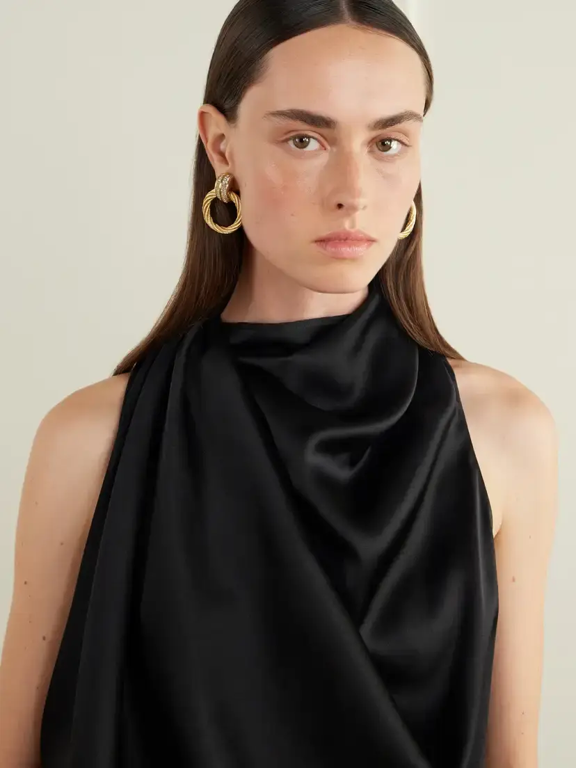 Susan Caplan Vintage + Dior Vintage 1980s Gold-plated Swarovski Crystal Clip Earrings | Thumbnail 4 Susan Caplan Vintage + Dior Vintage 1980s Gold-plated Swarovski Crystal Clip Earrings | Thumbnail 4