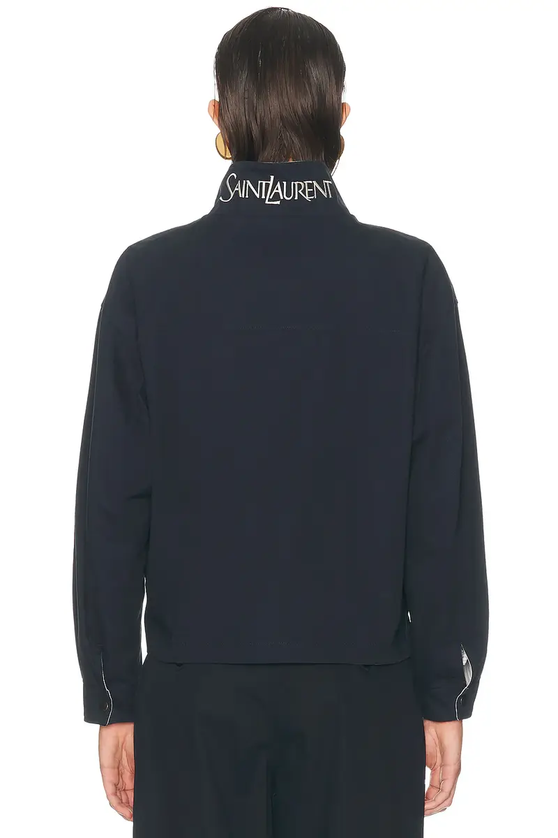 Saint Laurent Funnel Neck Jacket | Thumbnail 4 Saint Laurent Funnel Neck Jacket | Thumbnail 4