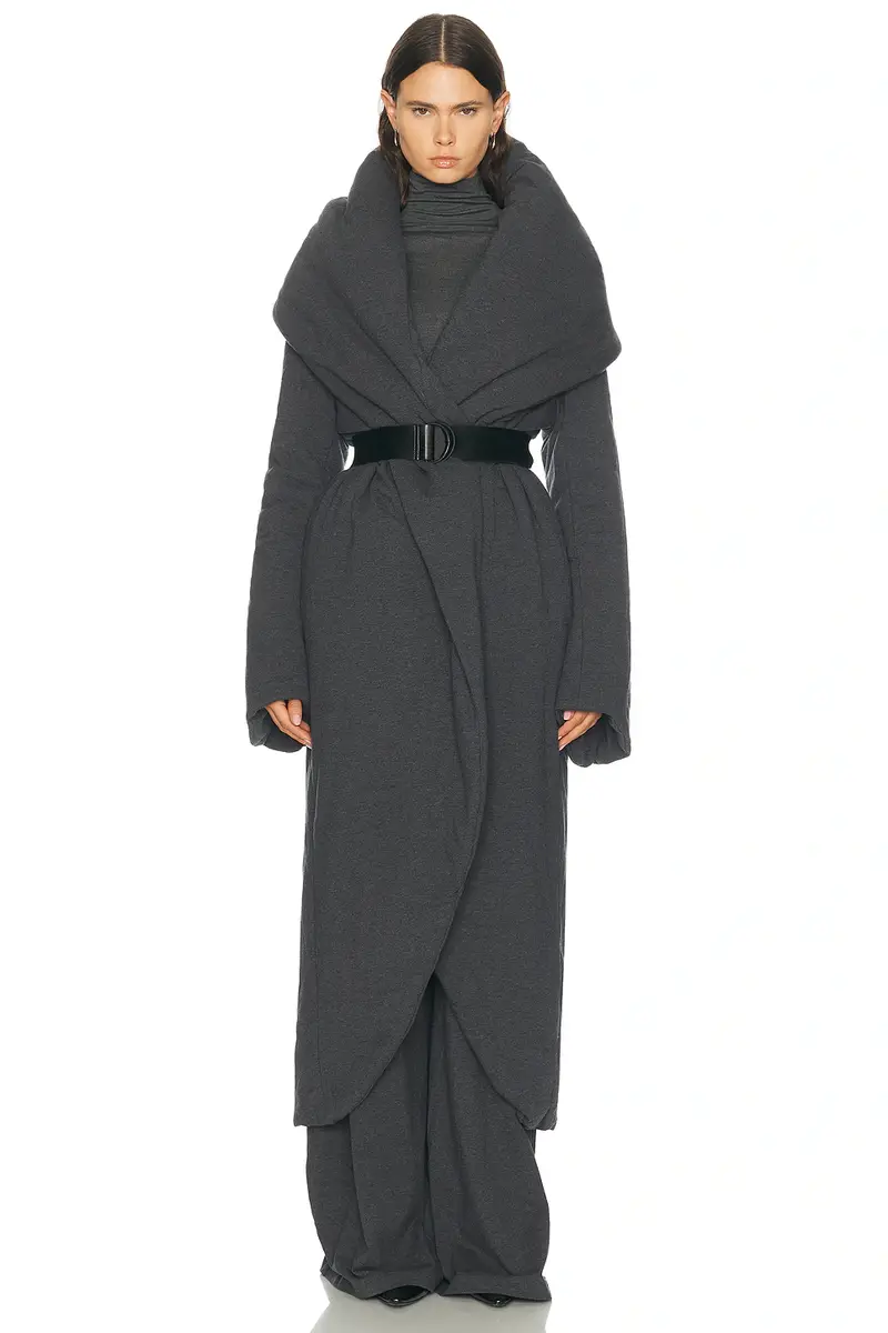Norma Kamali Shawl Collar Maxi Coat | Thumbnail 2 Norma Kamali Shawl Collar Maxi Coat | Thumbnail 2