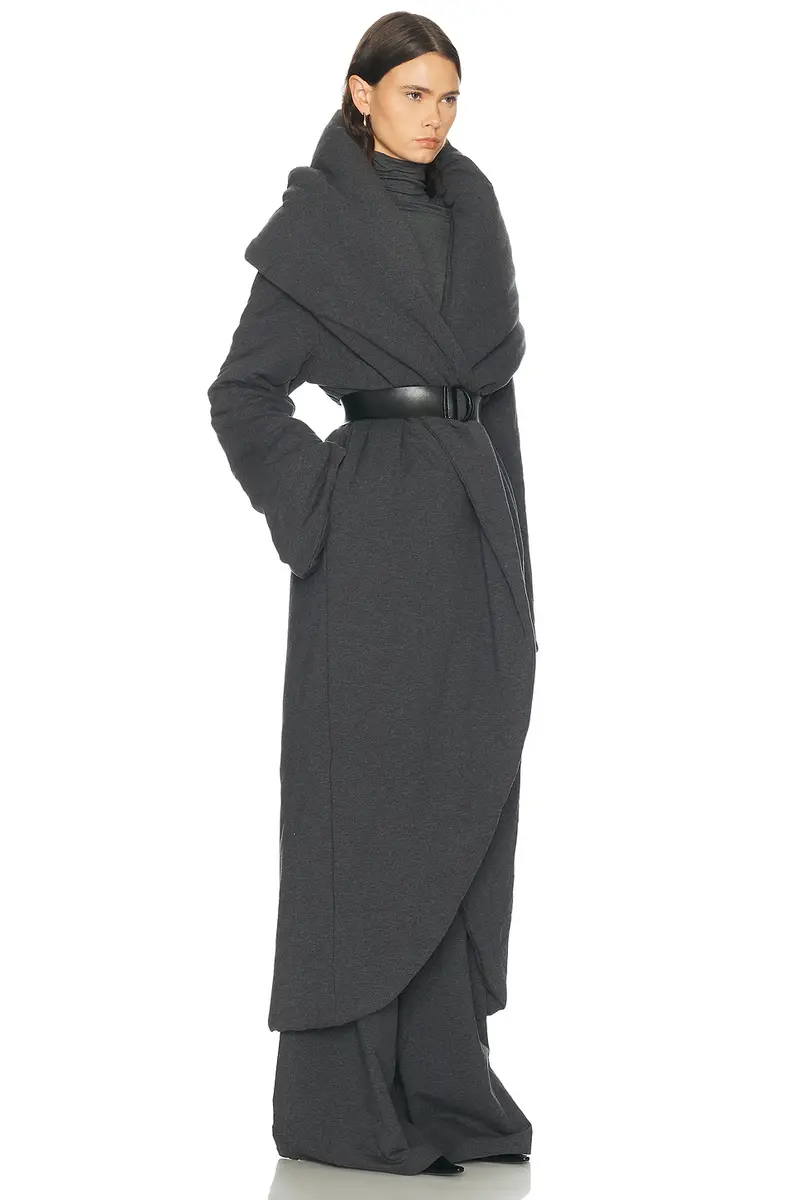 Norma Kamali Shawl Collar Maxi Coat | Thumbnail 3 Norma Kamali Shawl Collar Maxi Coat | Thumbnail 3