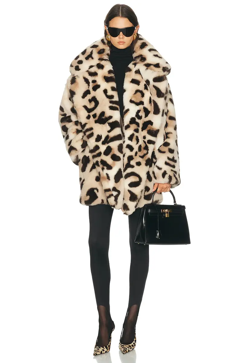 Norma Kamali Teddy Bear Car Coat | Thumbnail 4 Norma Kamali Teddy Bear Car Coat | Thumbnail 4